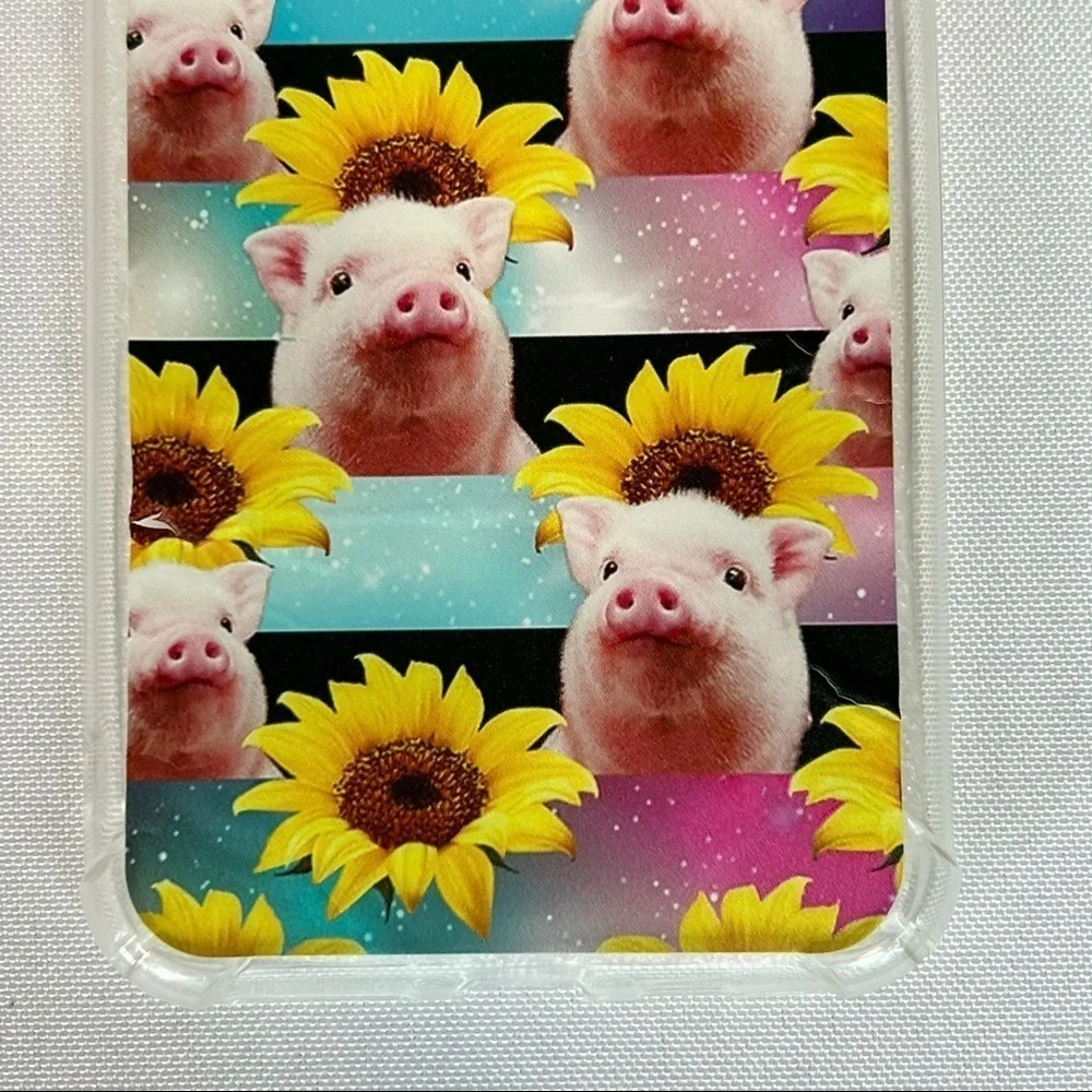 Pig and Sunflower iPhone XS Max Case Cover